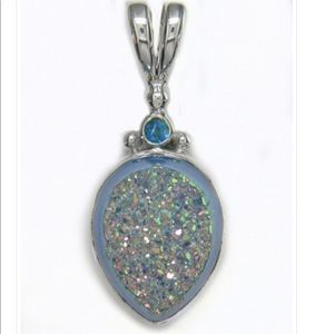 SAJEN- Dream Pariba Window Druzy Pendant